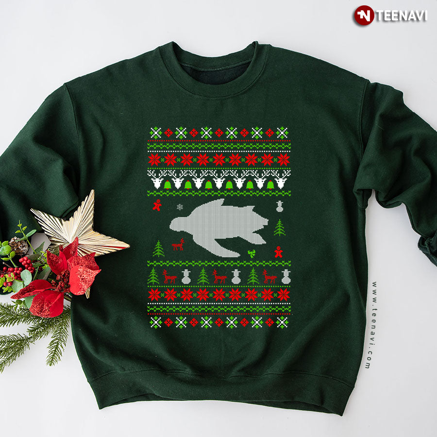 Sea Turtle Ugly Christmas Sweater Sweatshirt