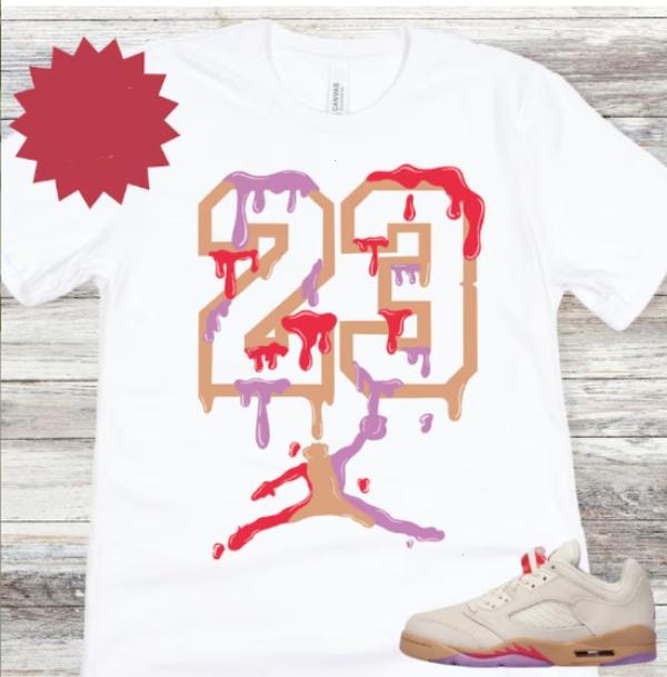 5 Low Peanut Butter and Jelly Sneaker Match Shirt, Pale Ivory Fusion Red Desert Rush Fuchsia, 23 number Hoodie, Sweatshirt