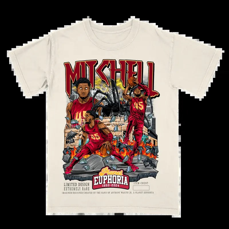 Donovan Mitchell  Tee | Vintage Tee Graphic T-Shirt Sweatshirt Hoodie | Sport Tee - Gift For Fan #/500 | UrbanDripWear.com