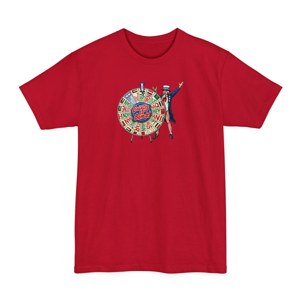 Middle East Country To Bomb Wheel (Syria) - Men's Tall T-Shirt