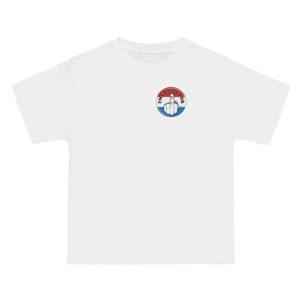 I'm Voting For (Middle Finger) - Men's Heavyweight T-Shirt