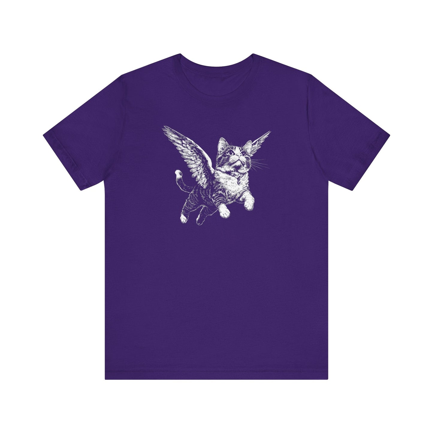 Flying Cat with Wings Graphic T-Shirt