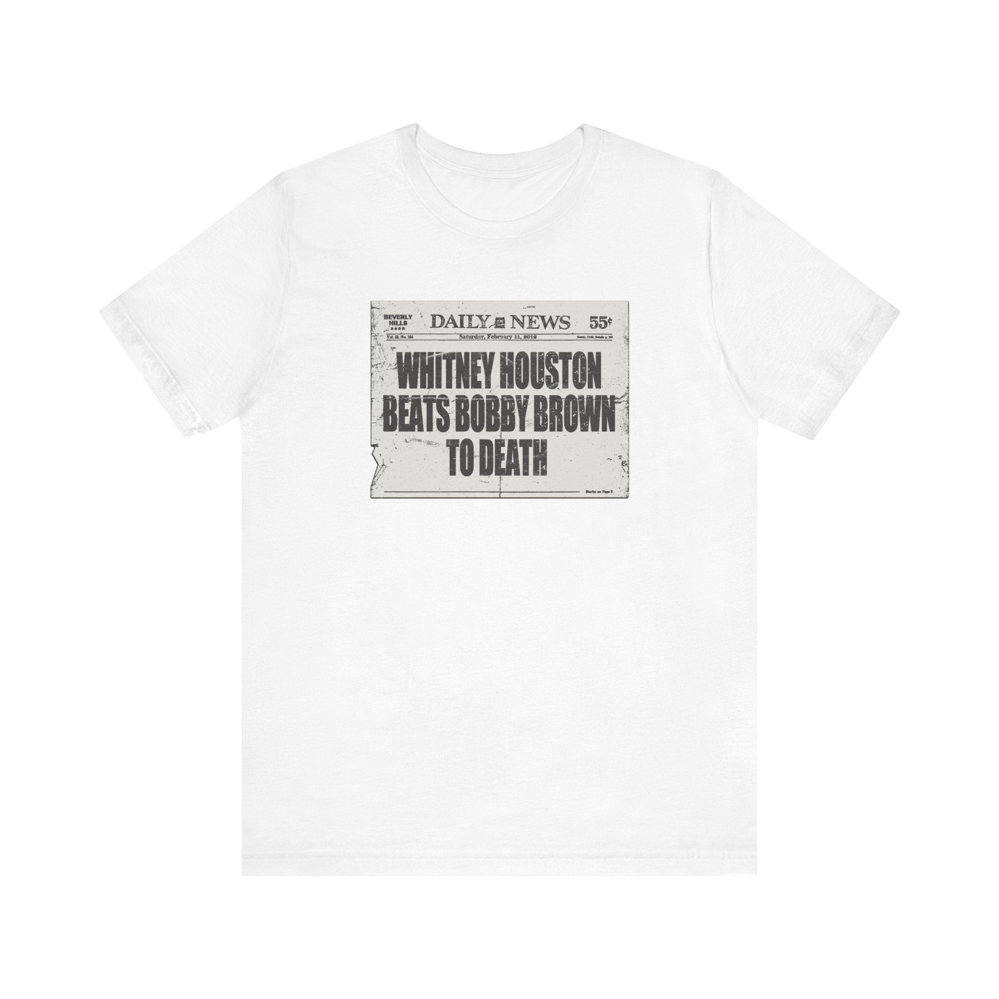 Whitney Houston Beats Bobby Brown To Death - Men's T-Shirt