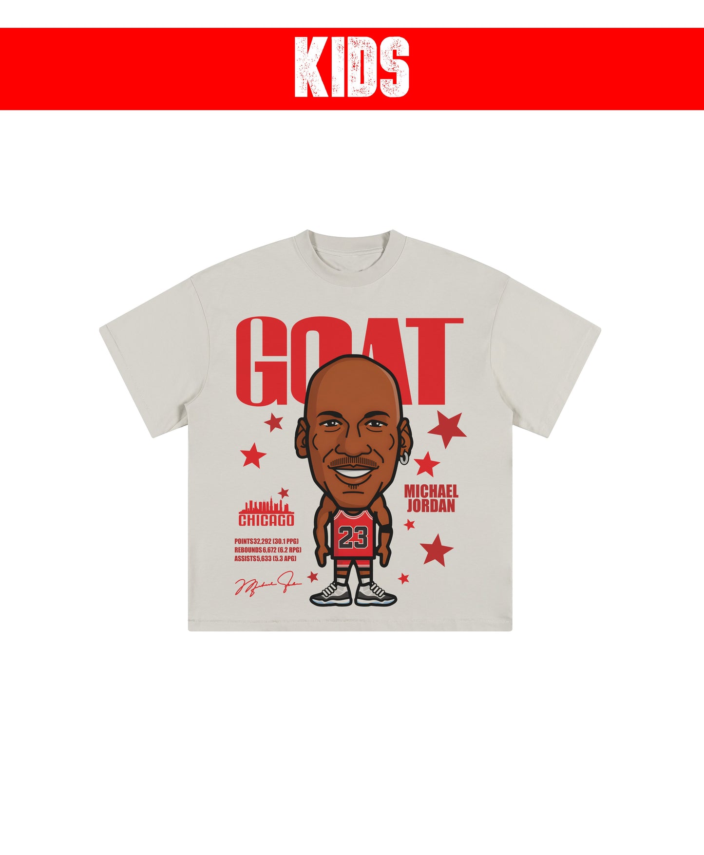 MJ CARTOON KIDS TEE