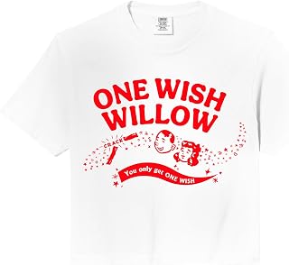 One Wish Willow Front & Back Comfort Colors Crop Top