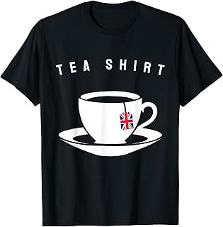 I Love English Tea UK Flag British Tea Lover Design T-Shirt