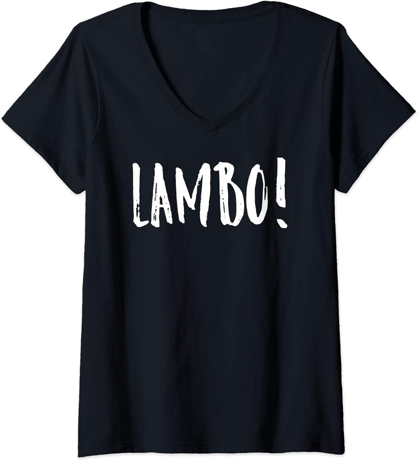 Womens Lambo-Made Funny Rap Saying Graphic Gift V-Neck T-Shirt
