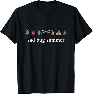 Sad Bug Summer Funny Vintage Insect T-Shirt