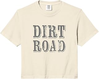 that Says Dirt Road Comfort Colors Crop Top