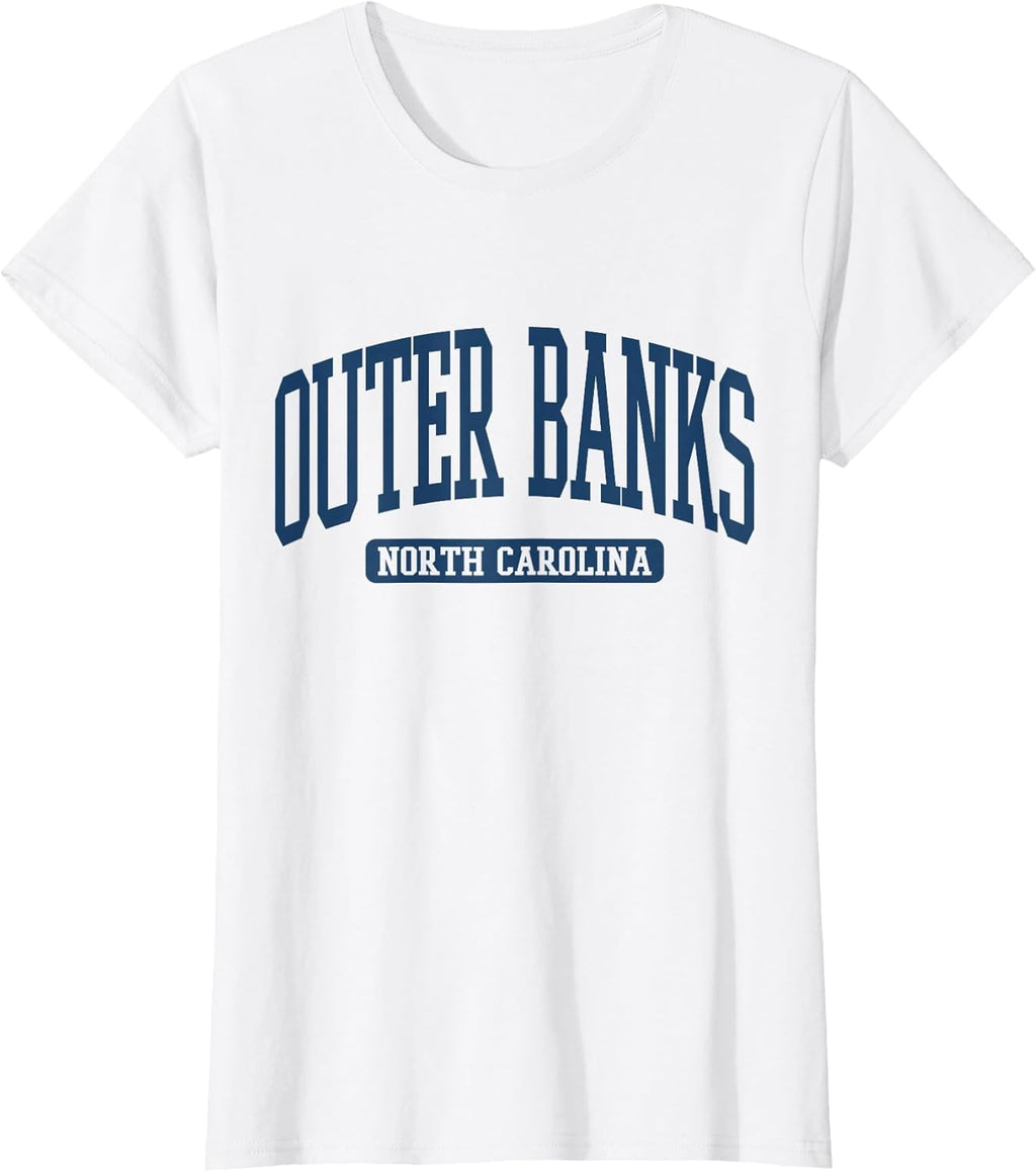 Classic Beach Tee, Summer Aesthetic, Varsity Font