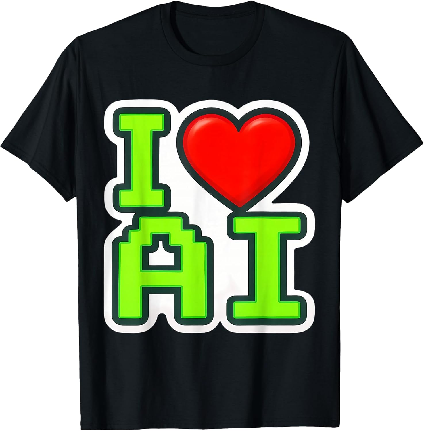 I Love AI Heart Artificial Intelligence Products