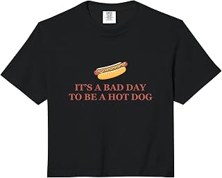 It's A Bad Day to Be A Hotdog Comfort Colors Crop Top