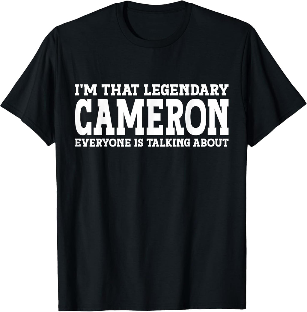 Cameron Gifts Cameron Tee Men Name Birthday Gifts