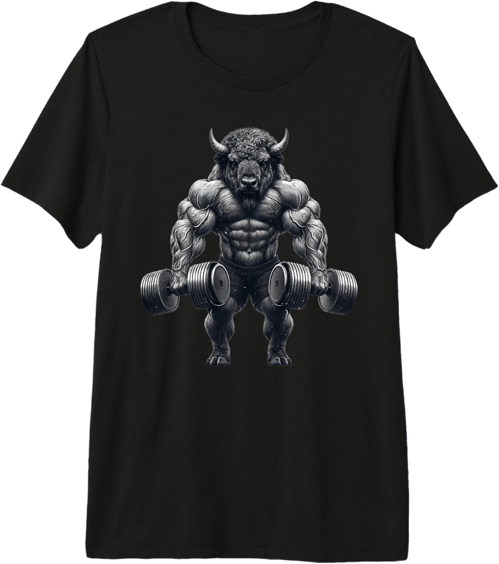 Bison Powerlifting Weightlifting Gym Apparel
