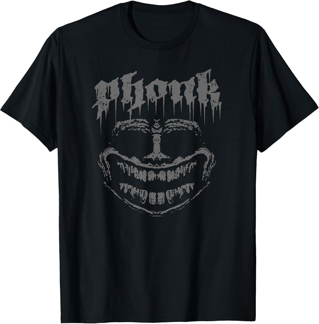 PHONK Music EDM Scary Troll face Meme Sigma phonk T-Shirt