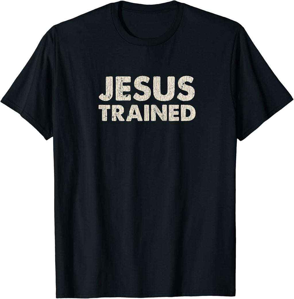 Vintage Retro Jesus Trained Wrestling