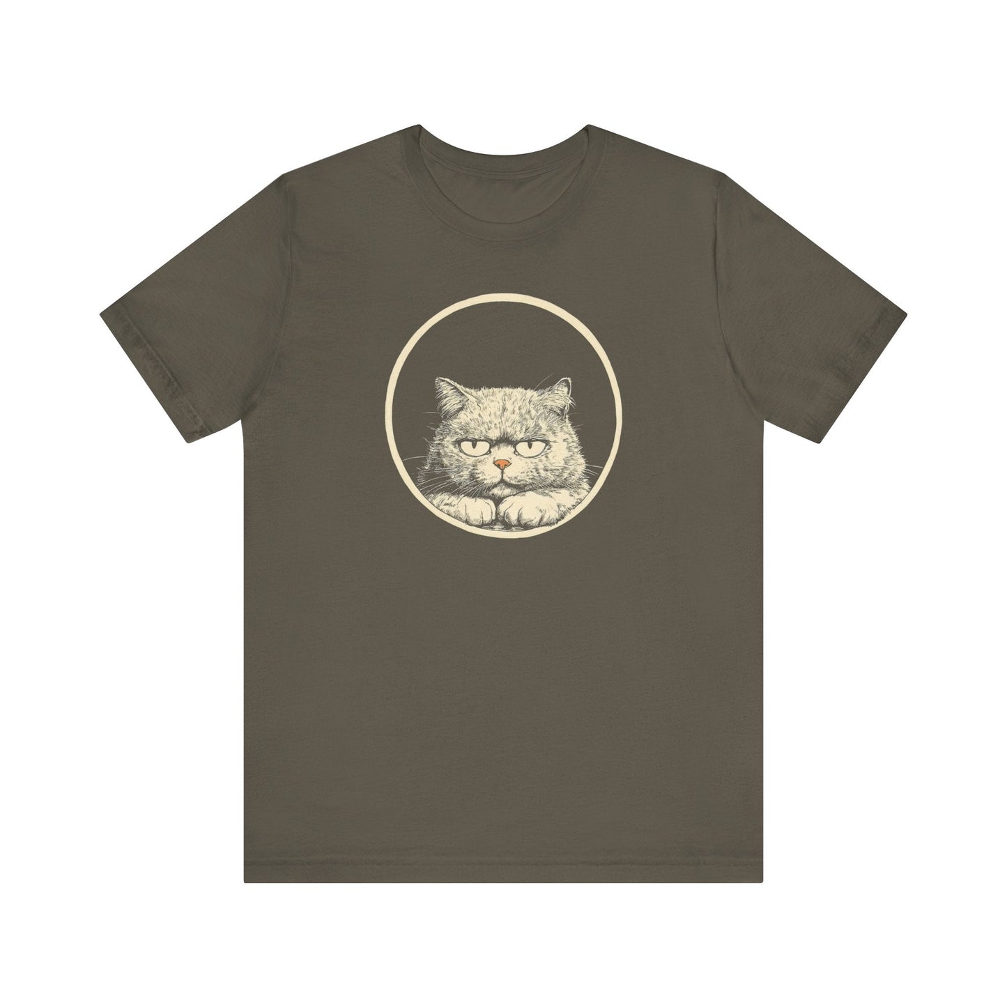 Grumpy Persian Cat Graphic Tee Ã¢â‚¬â€œ Vintage Style Cat Lover Shirt Style001