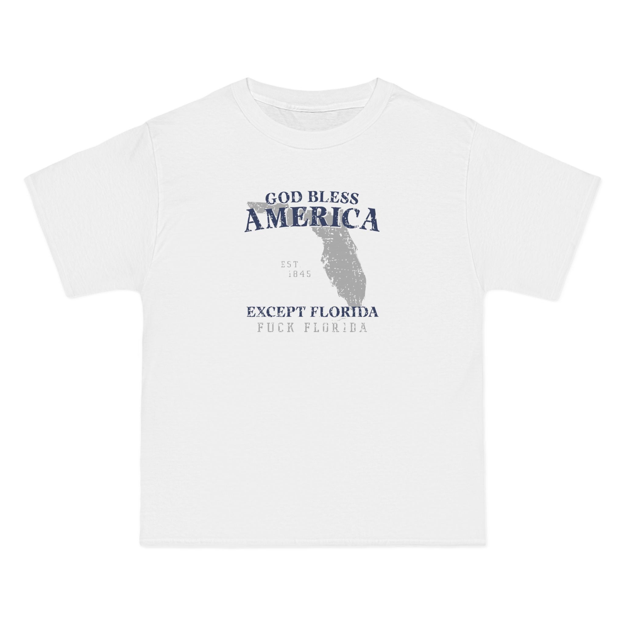 God Bless America Except (State) - Men's Heavyweight T-Shirt