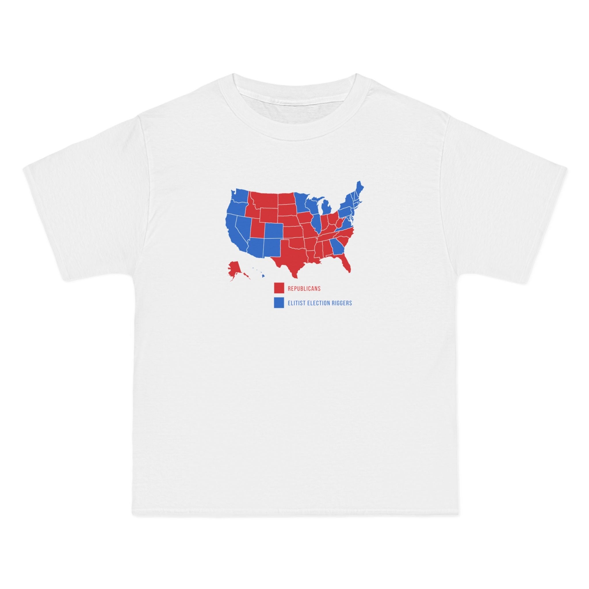 Republicans (Red States) - Elitist Election Riggers (Blue States) - Men's Heavyweight T-Shirt