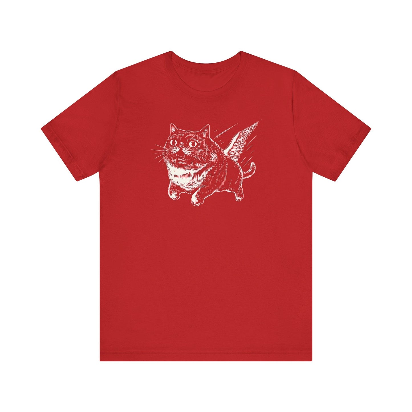 Flying Cat Graphic Tee Style002