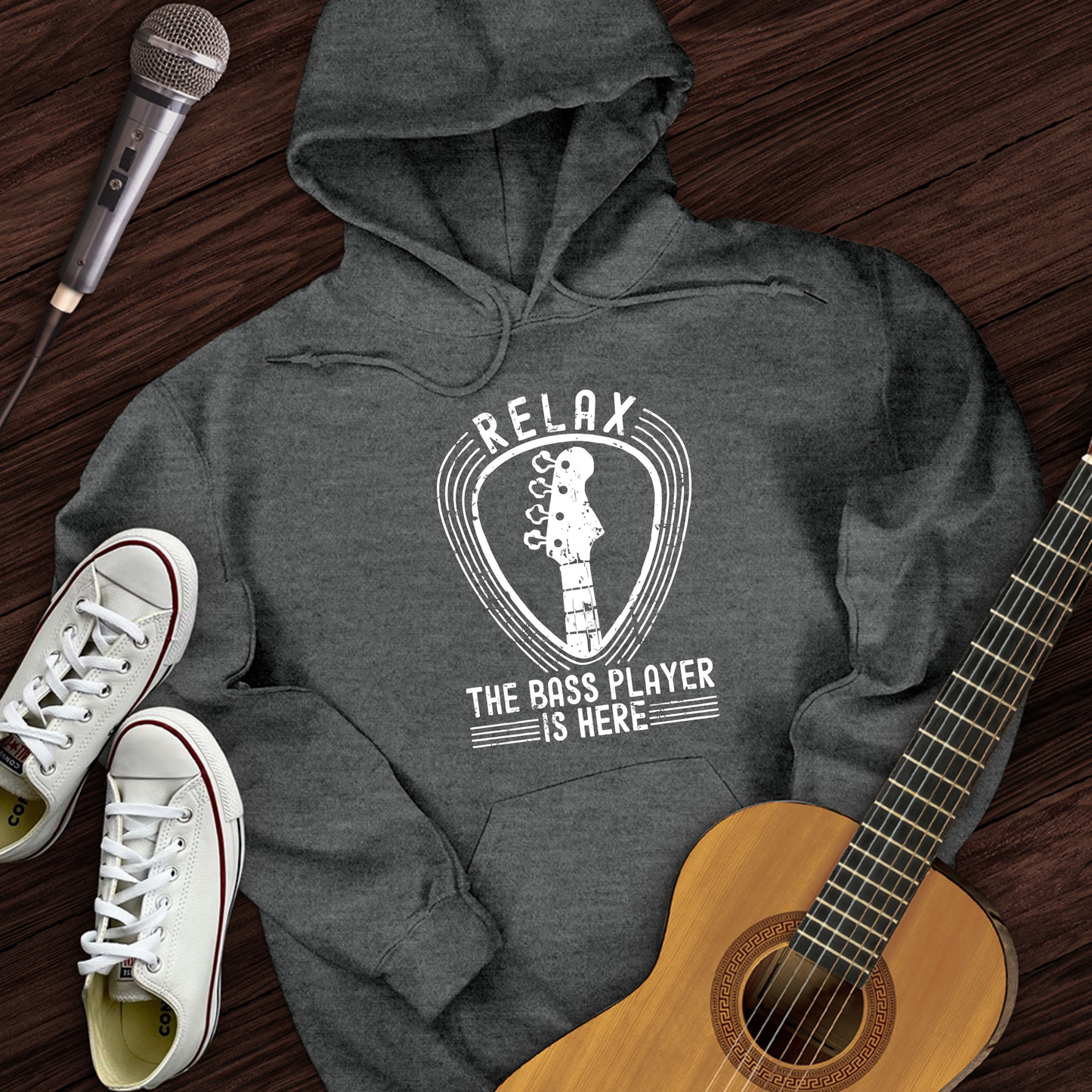 Relax The Bass Player Is Here Hoodie