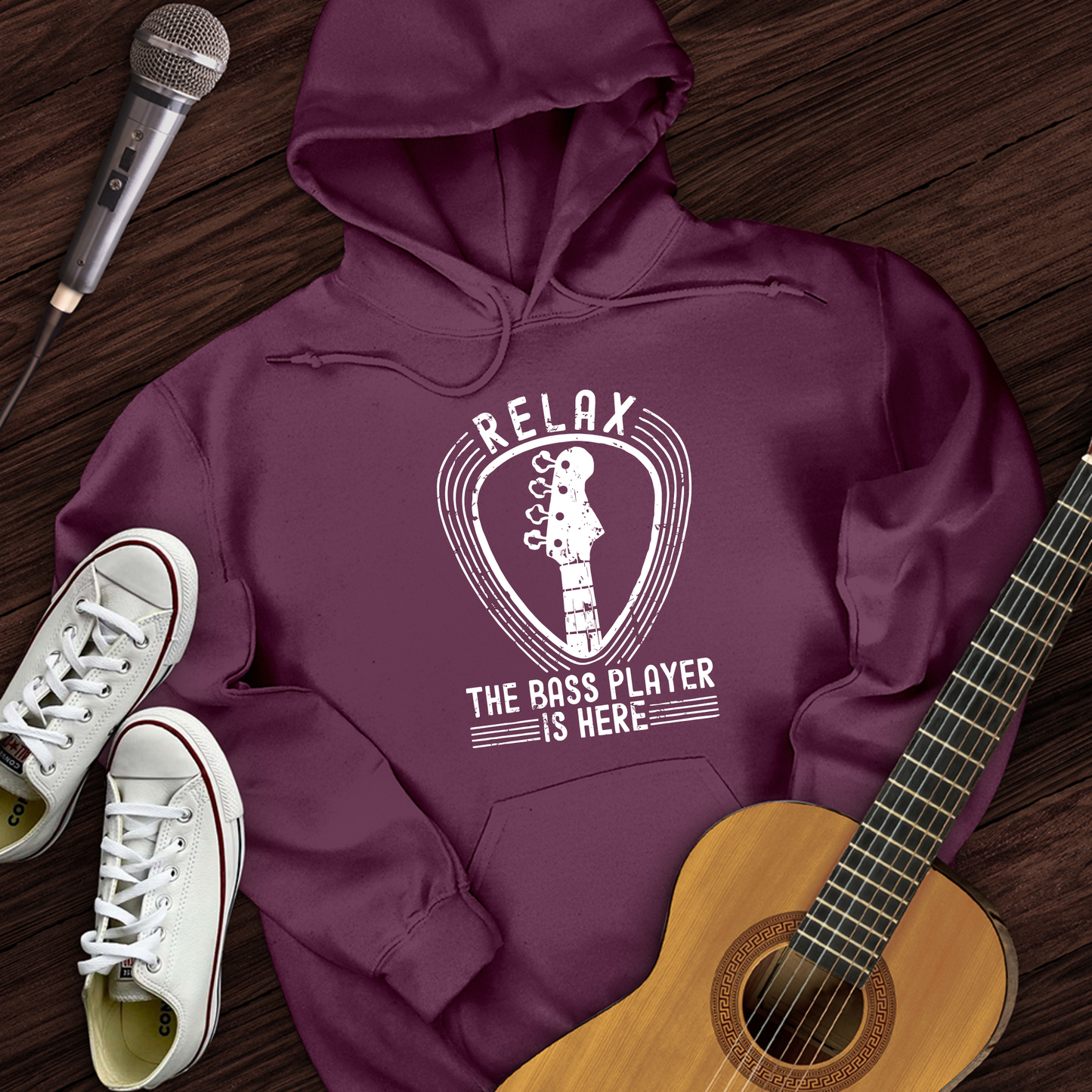 Relax The Bass Player Is Here Hoodie