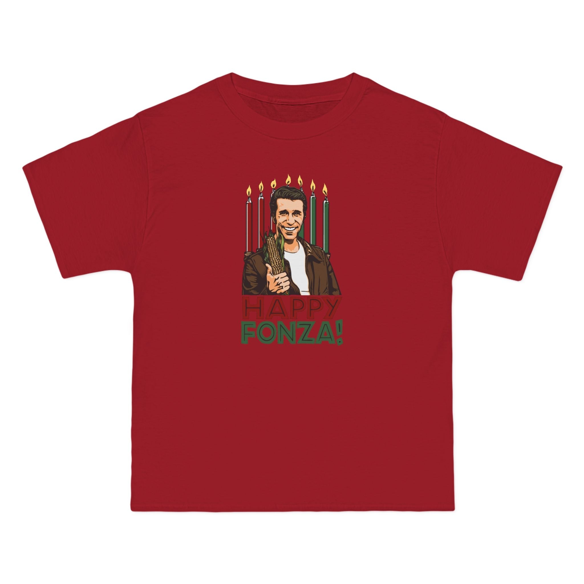 Happy Fonza! - Men's Heavyweight T-Shirt