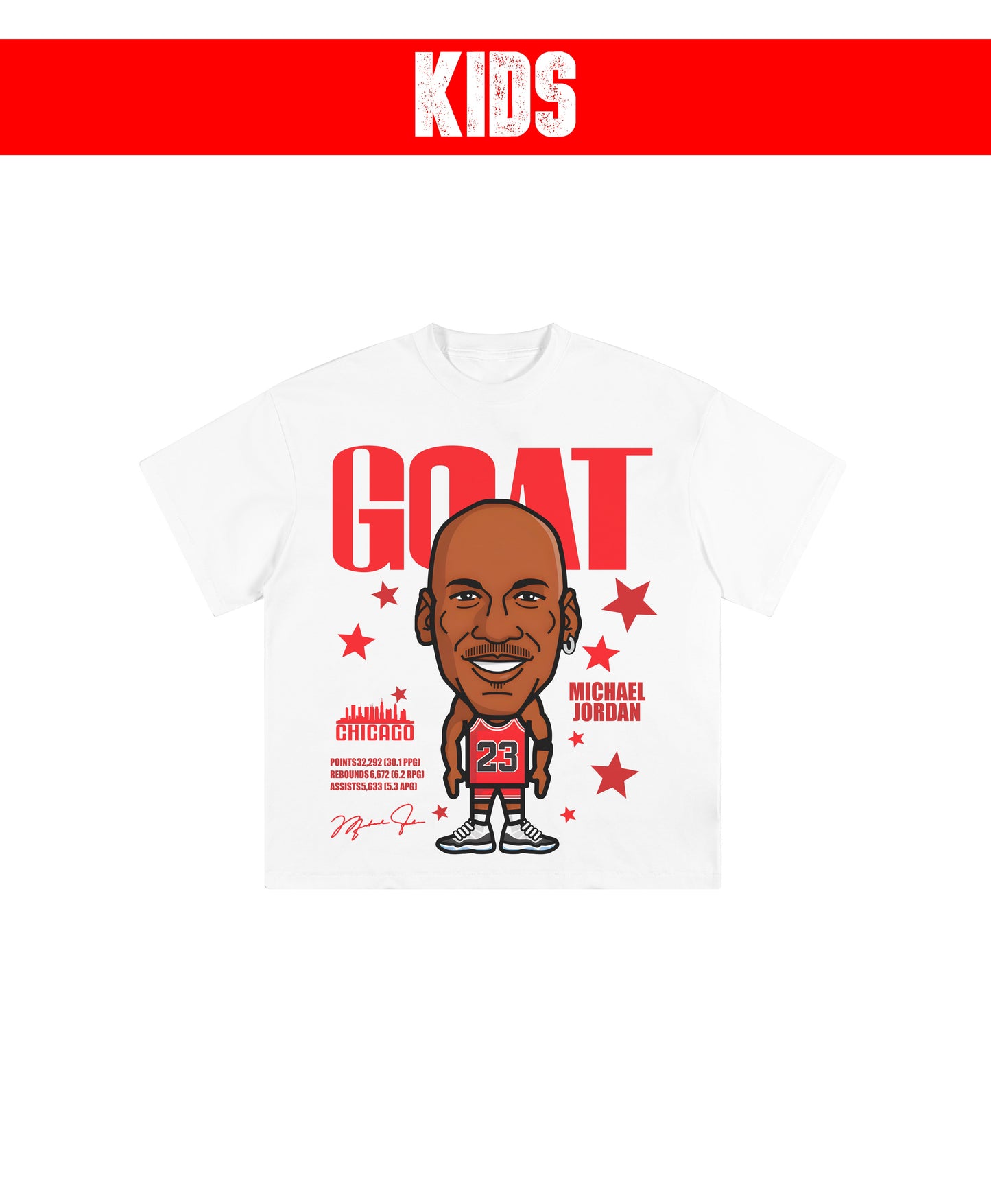 MJ CARTOON KIDS TEE
