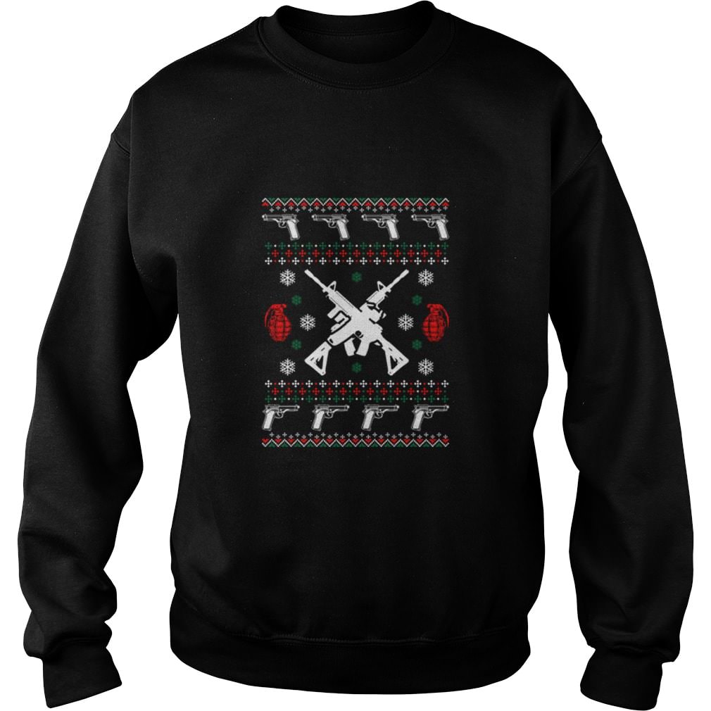 Ar15 ugly christmas sweater