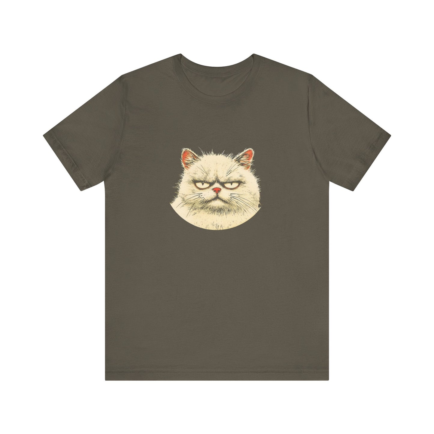 Grumpy Persian Cat Graphic Tee Ã¢â‚¬â€œ Vintage Style Cat Lover Shirt