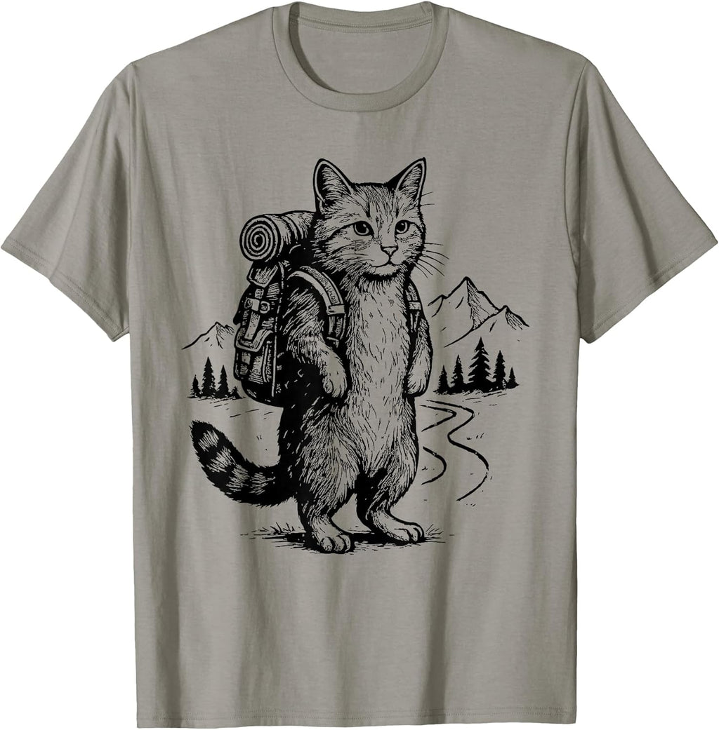 Hiking Cat Backpacking Wildlife Adventure