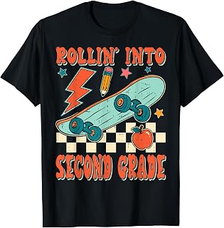 2nd Grade for Boys Back to School First Day Second Grade T-Shirt