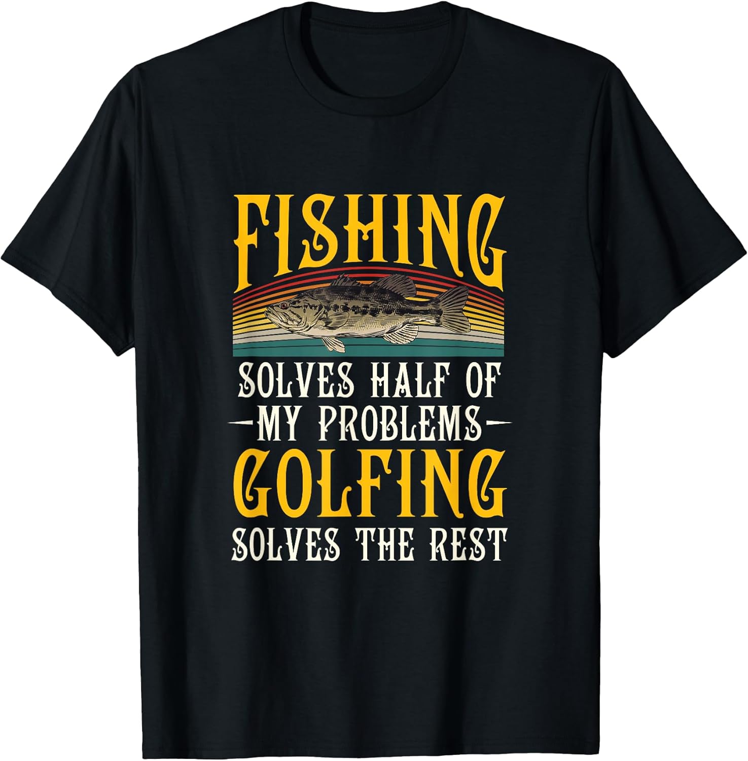 Fisherman Interest Golfer Humor Obsess
