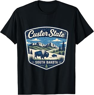 Custer State Park South Dakota Bison Wildlife Nature Scenic T-Shirt