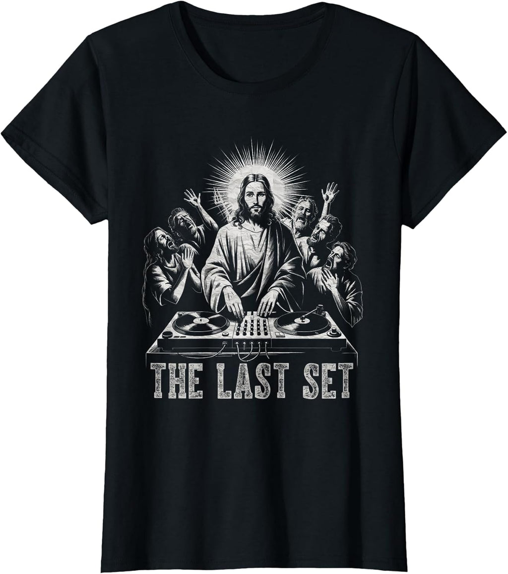 Jesus DJ Turntable The Last Sets Dance Music