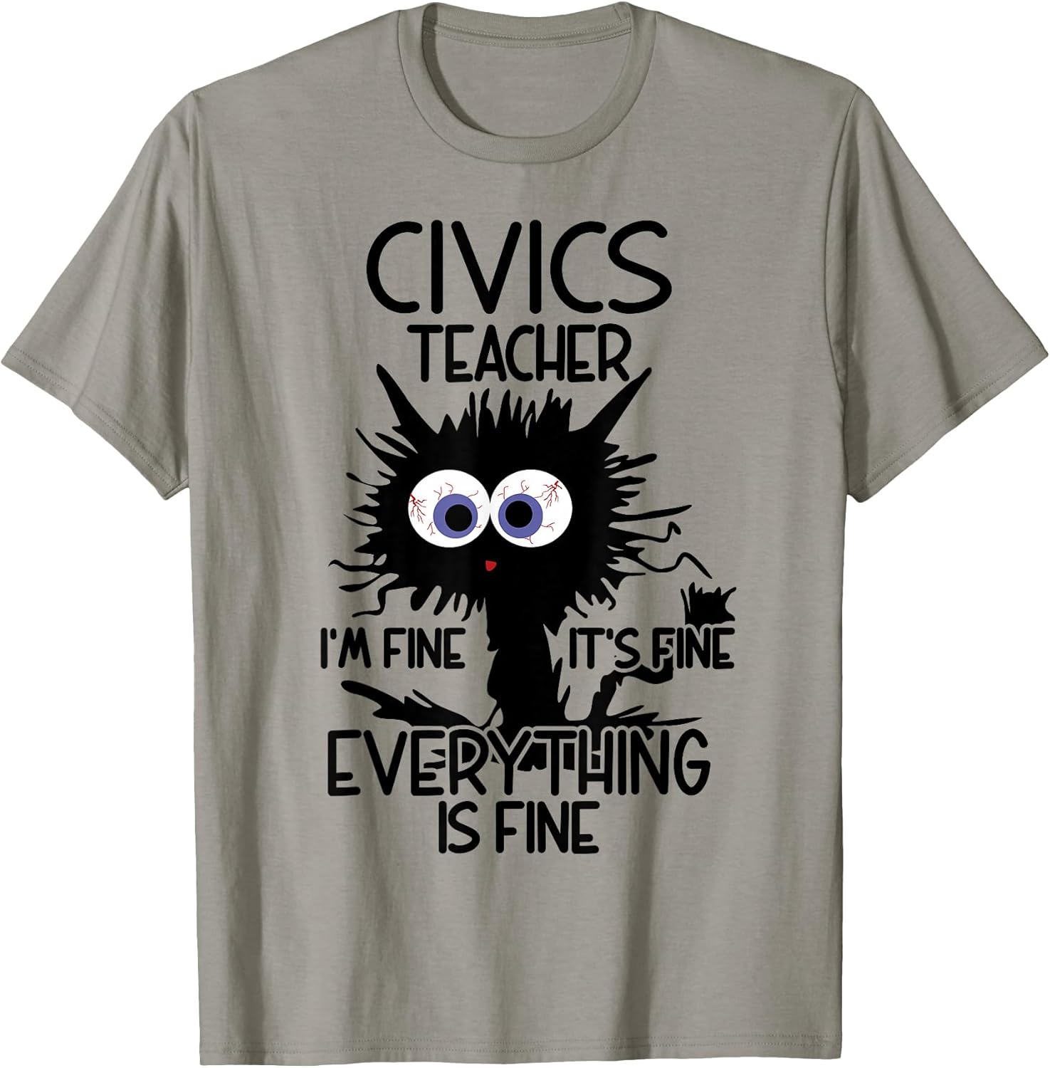 Civics Teacher It's Fine Cat