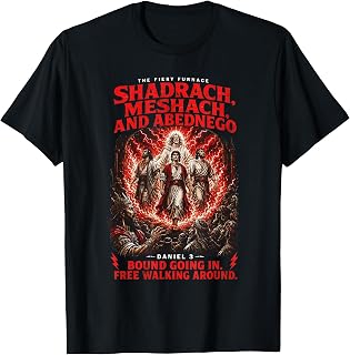 Shadrach Meshach Abednego Funny Christian Daniel 3 Cross T-Shirt