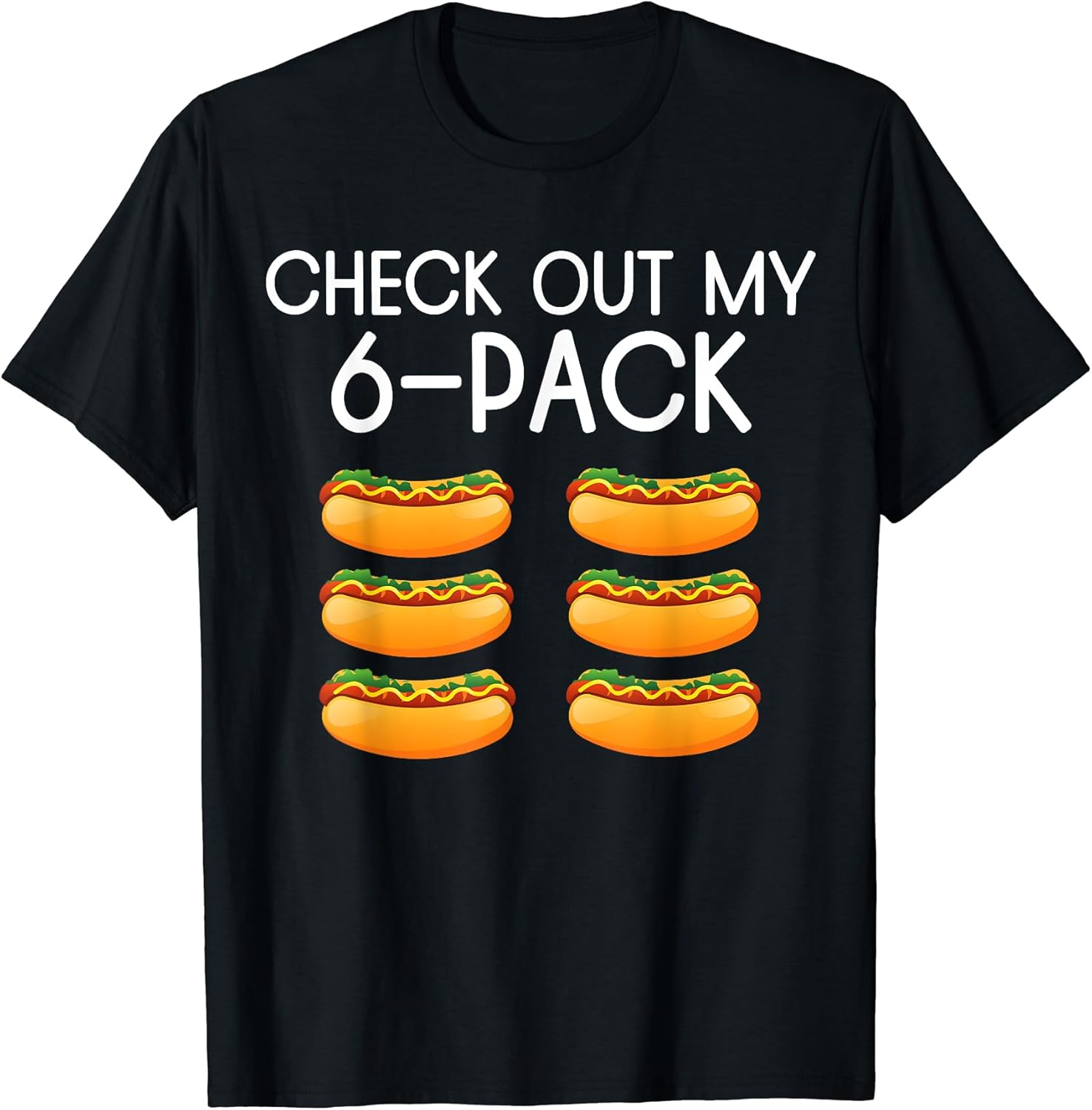 Check Out My 6 Pack Hotdog Hot Dog Lovers Fun Gym