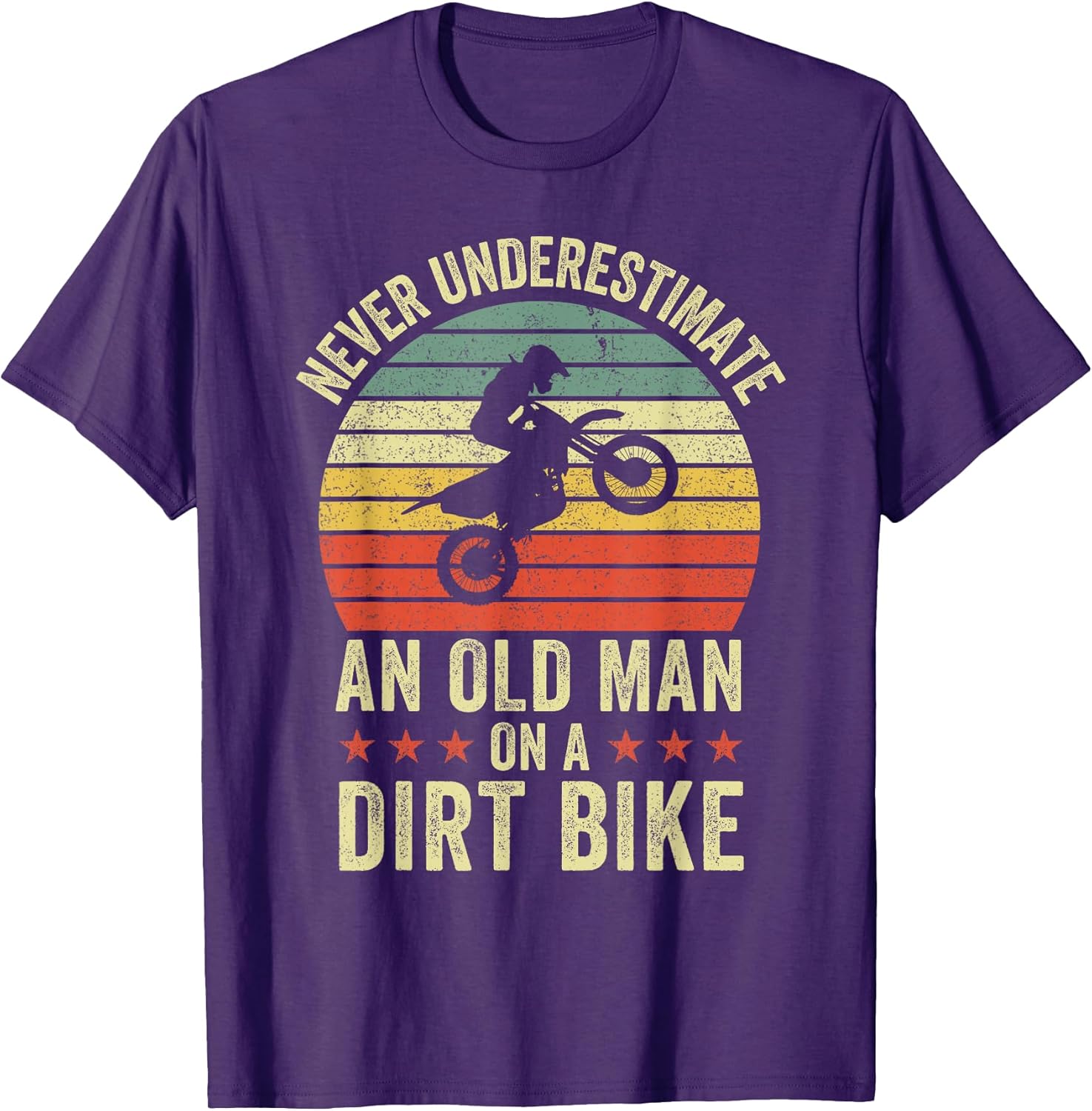 Mens Dirt Bike Motocross Biker Retro Apparel