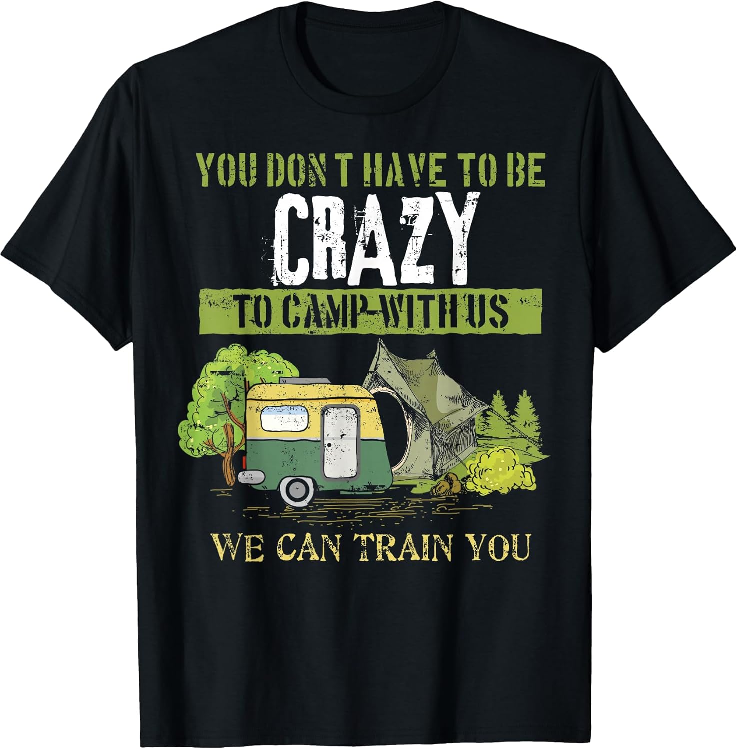 Camping Lovers Gift Birthday Design Idea
