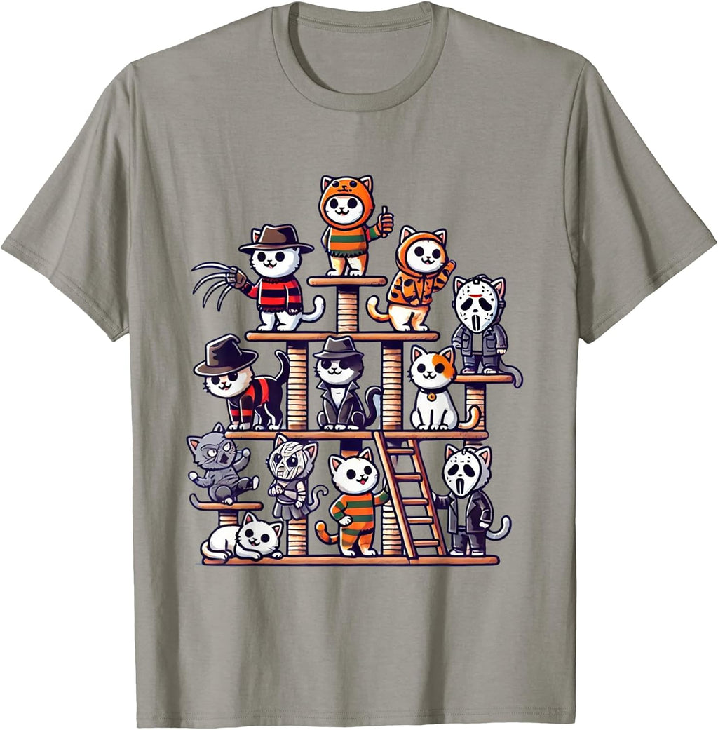 Cat Horror Movies Cute Halloween Cat Lovers