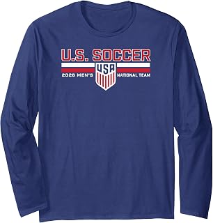 World Cup 2026 USMNT Roster Navy Long Sleeve T-Shirt