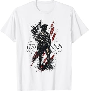 (2 Sides) Yankee USA 250 1776 2026 Tactical American Flag T-Shirt