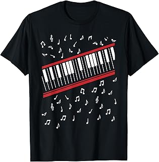 Funny 1980s Beat It Piano Beat Music Cosplay Keyboard Player T-Shirt