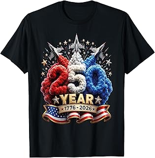 Kids 4th of July 250 Year Patriotic Red, White USA 250th T-Shirt