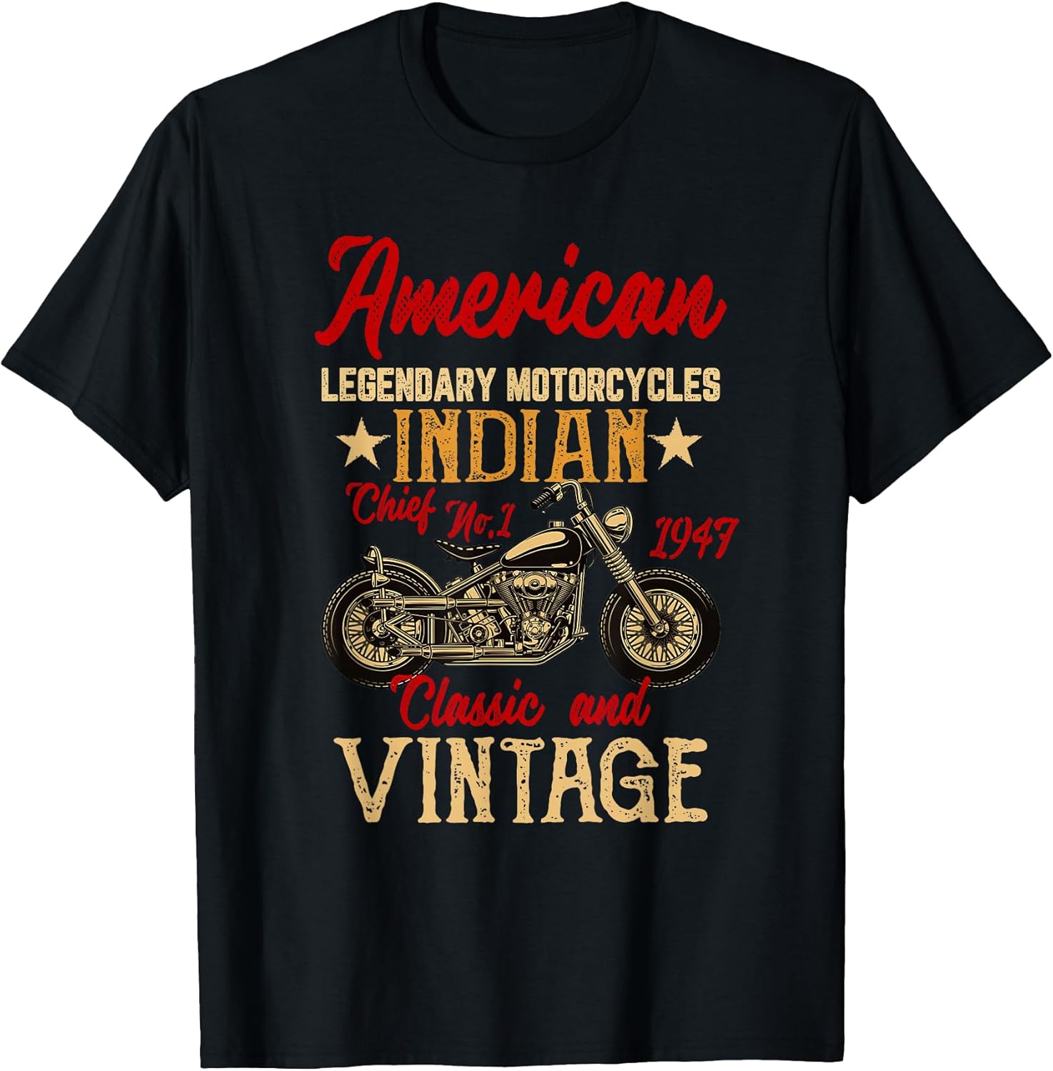 Vintage American Motorcycle Indian Shirt
