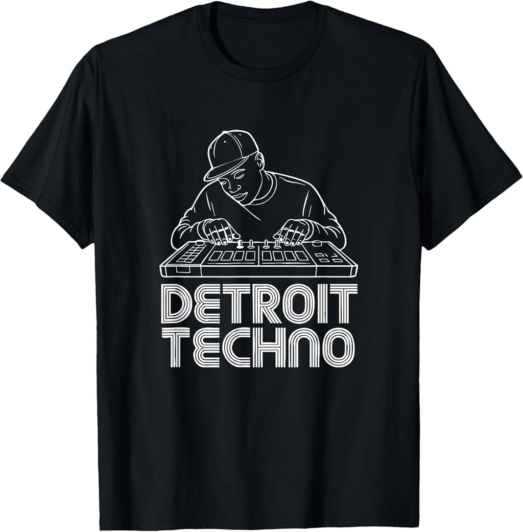 Detroit 1980s and 1990s techno shirts