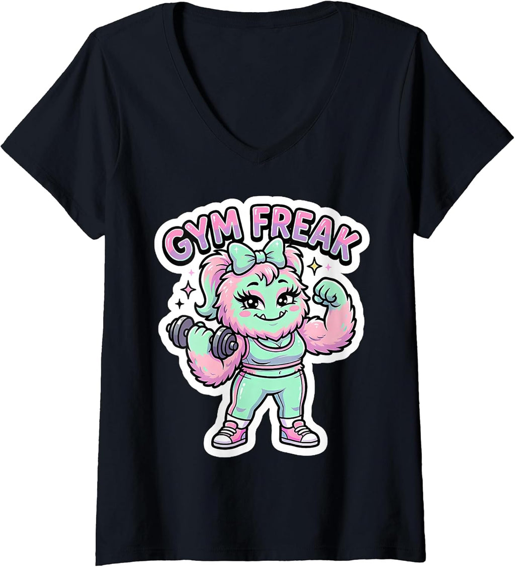 Cute Woman Gym Freak Workout Girl Merch
