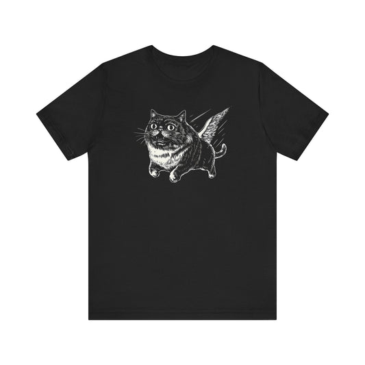 Flying Cat Graphic Tee Style002