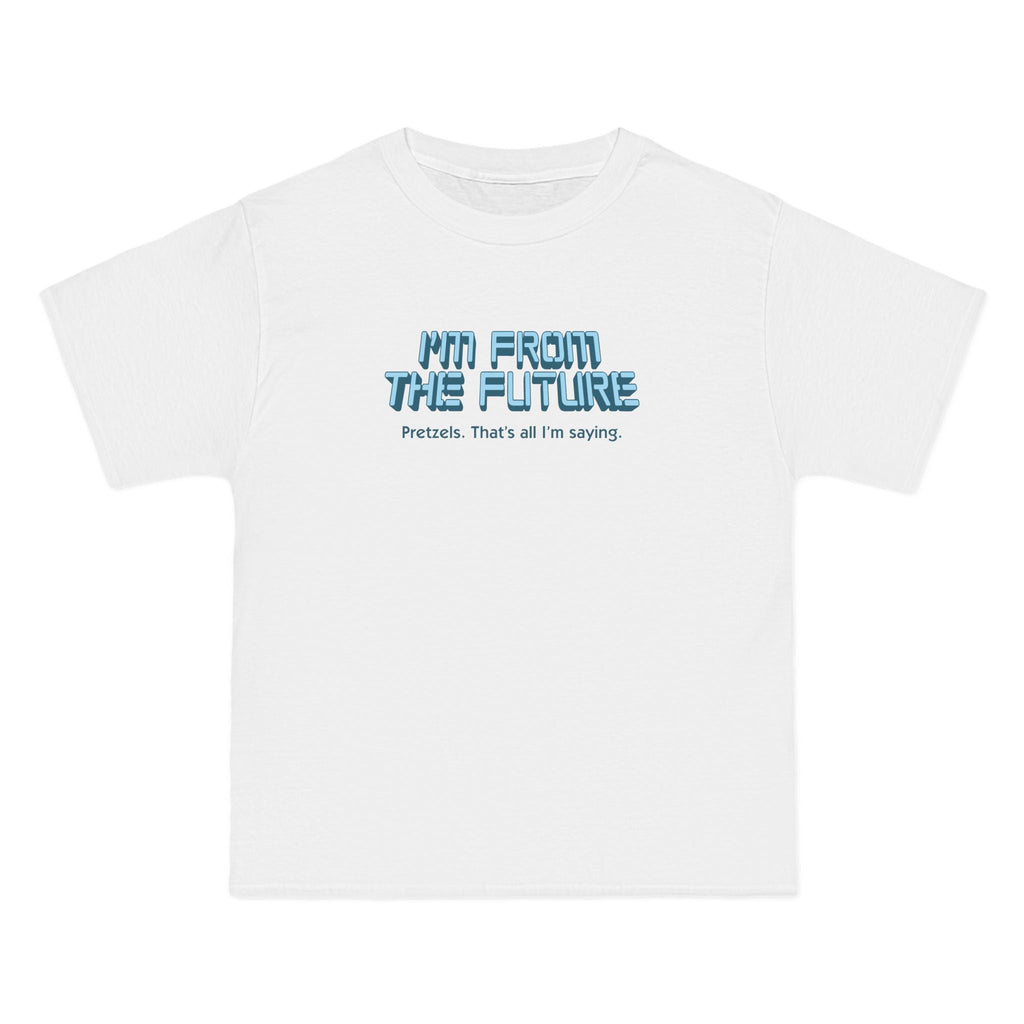 I'm From The Future - Pretzels. That's All I'm Saying. - Men's Heavyweight T-Shirt